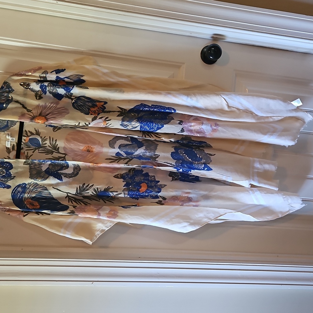 Vibrant Floral Print Boho Kimono